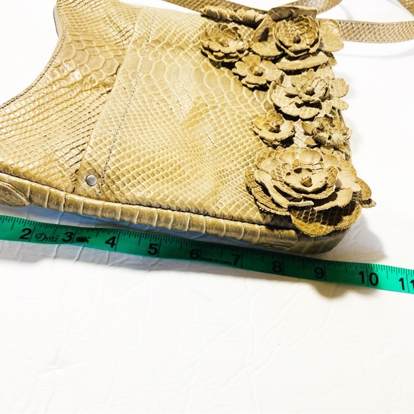 FRYE Bag Crossbody Melissa Floral Swing Leather Dove Bohemian Floral - Picture 10 of 15